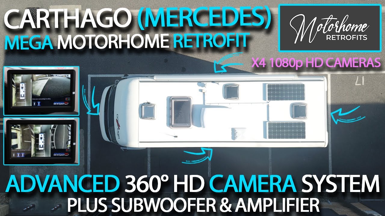 Mega Motorhome Retrofit! Advanced 360° HD Camera System & Alpine Under ...