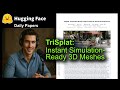 TriSplat: Instant Simulation-Ready 3D Meshes
