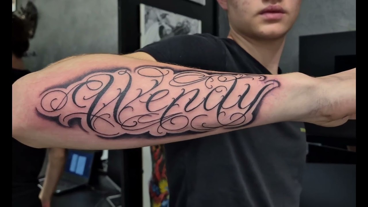 Lettering tattoo 