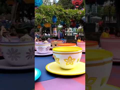 Wideo: Mad Tea Party Ride w Disneylandzie w Kalifornii