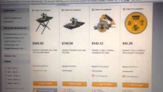 DeWalt D24000 and D24000s Wet Tile Saw Best Price