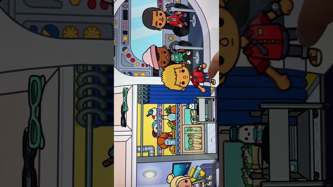 Toca Boca Game on Airplane by Lia. 