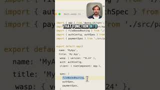 Your framework config can be real code now #fullstack #webdeveloper #typescript