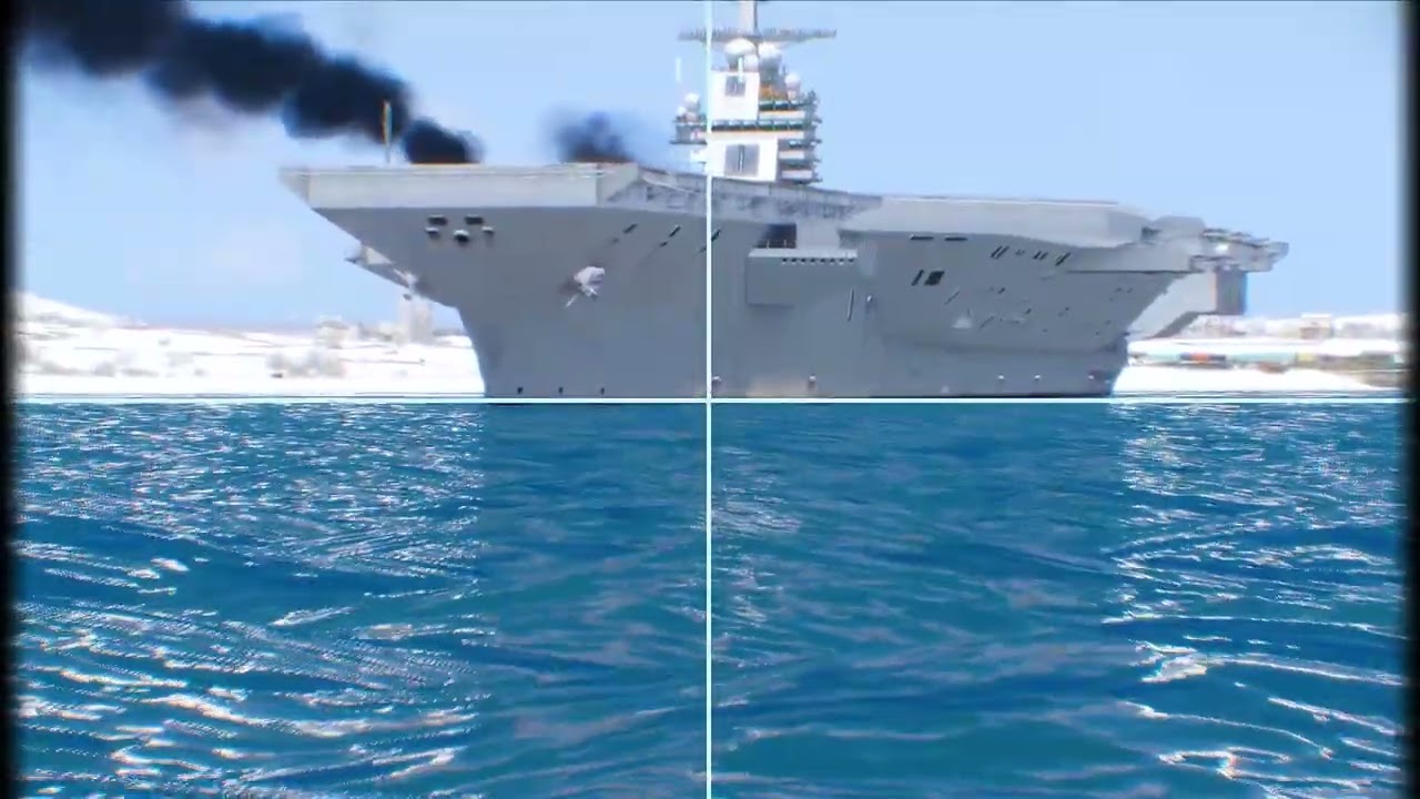 Ukraine HIT Russian Aircraft Carrier with Just Taking Off Jets in Anti-Ship Ambush by Missiles