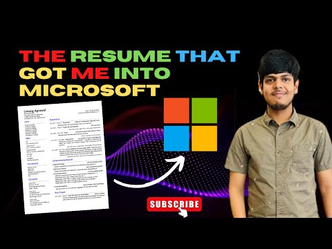 This Resume got me into MICROSOFT | Detailed steps to make an effective RESUME | Overleaf