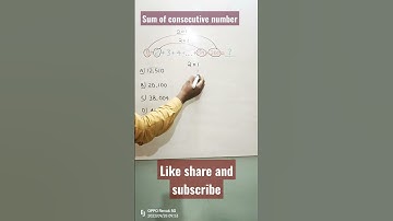 sum of consecutive number🔥, best trick,#shorts, Playing with number,#maths,