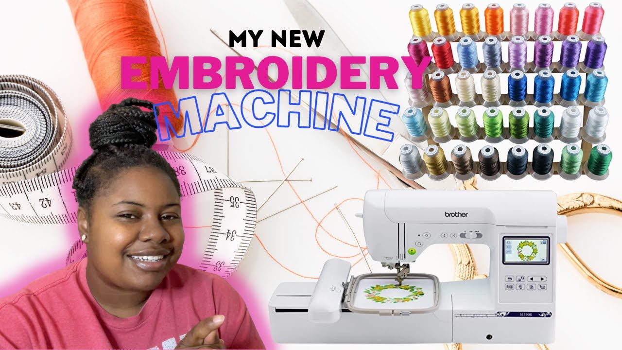 How to Applique on an Embroidery Machine Brother SE 1900 Unboxing