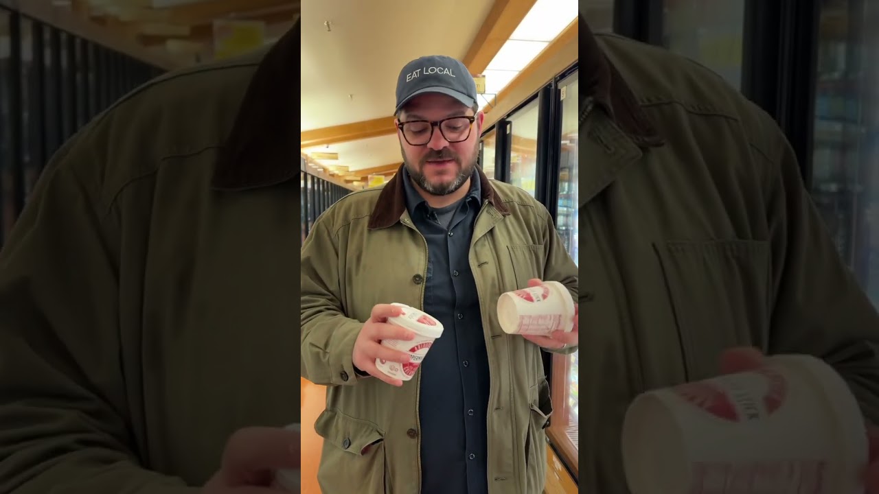 Getting some Adirondack Creamery Ice Cream at Wegmans.