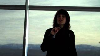 Stacy Dymalski competing in the District 15, Area D3 International Speech Contest