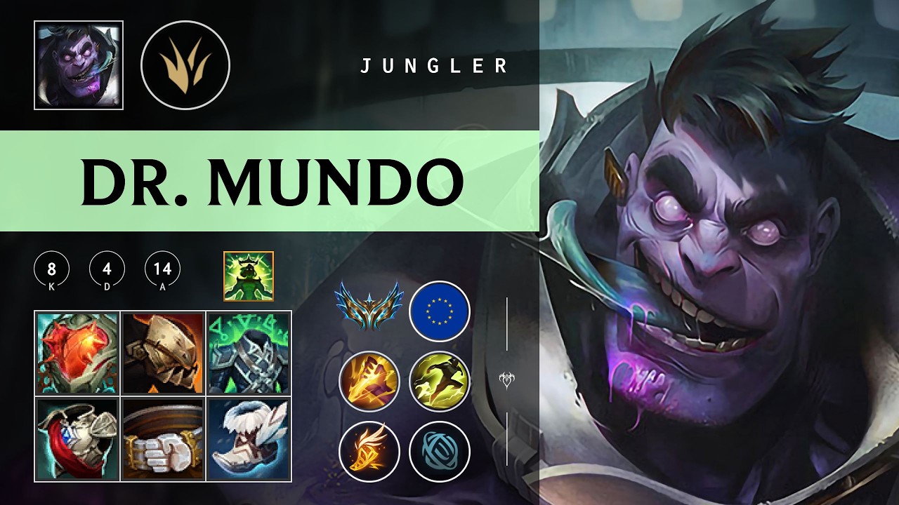 Dr. Mundo Jungle vs Rengar - EUW Challenger Patch 26.03