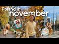 November in Poland vlog! + reading The Burning Queen