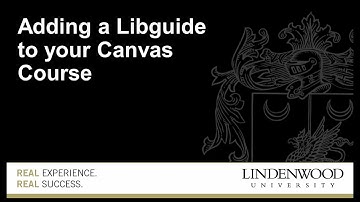 Adding a Libguide to Canvas