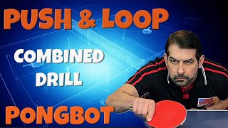 🏓Master Tactics With the pongbot🤖Push/Loop Drill to Level Up Your Game! #pongbot #training #lessons