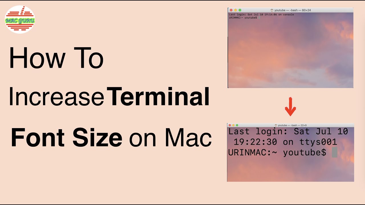How To Increase Terminal Font Size on Mac
