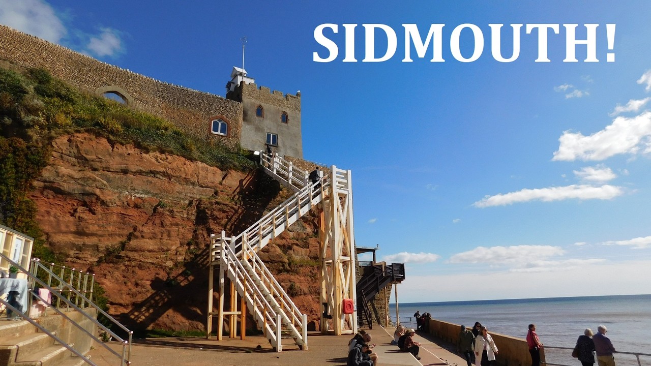 Sidmouth, Devon! *FULL SCENIC TOUR OF THE TOWN, BEACH, & JACOB'S LADDER*