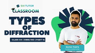 Types of Diffraction | CLASS 12 | CBSE/ISC | PART 14 @SVITUTOR