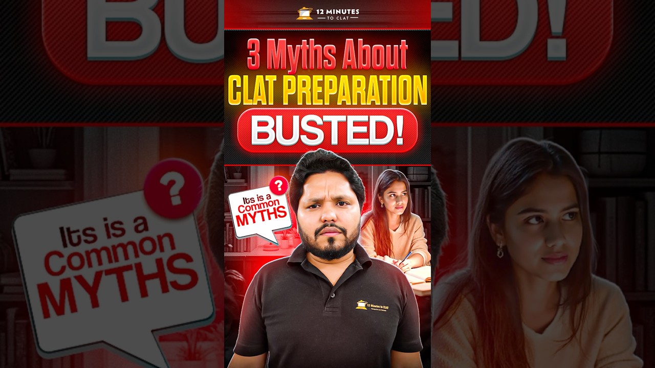 3 Myths about CLAT Preparation Everyone Must Know #shorts