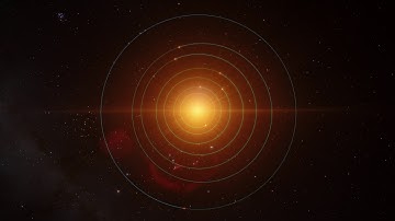 Animation of the planets in orbit around TRAPPIST-1