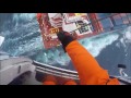Northland Rescue Helicopter winch - ANL Elinga container ship