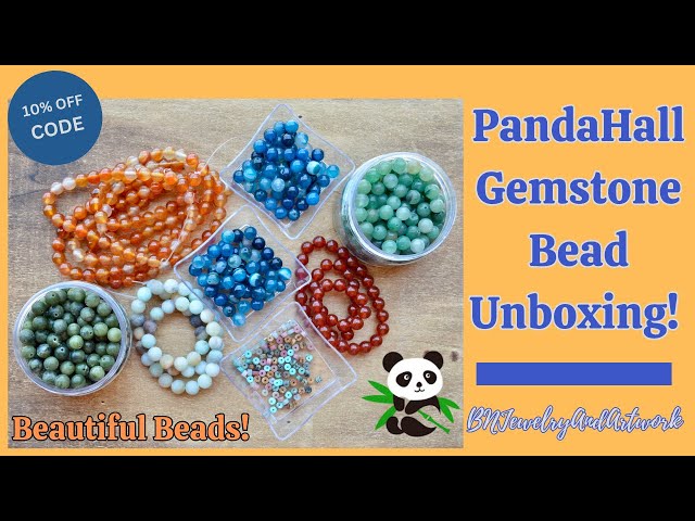 PandaHall Gemstone Bead Unboxing Beautiful Beads! #pandahall