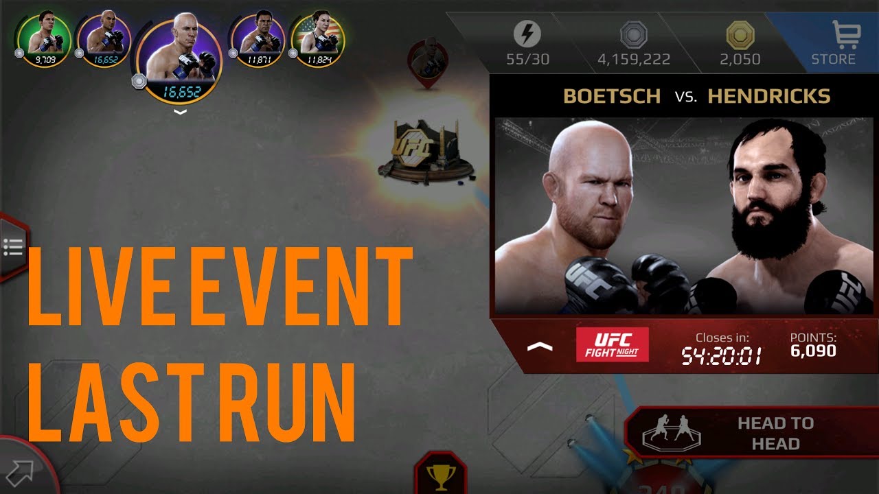 EA SPORTS UFC Mobile - UFC FN 112: Tim Boetsch / Johny Hendricks Live Event Last Run!
