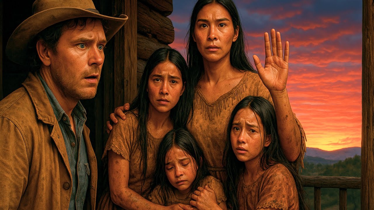 Lonely Cowboy Hadn't Spoken to a Woman in 10 Years... Until He Woke Up to Find 4 Native Sisters...