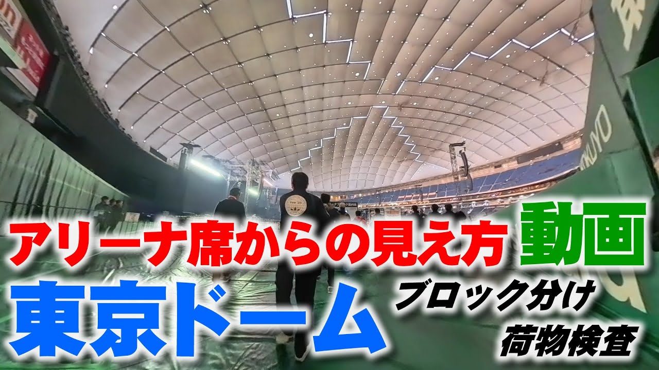 東京 ドーム アリーナ 席 見え ない