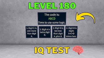 How To Solve Roblox IQ Test Level 180 | IQ Test 🧠 Guide