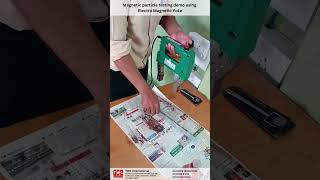 Magnetic Particle Testing Demo using Electro-Magnetic Yoke