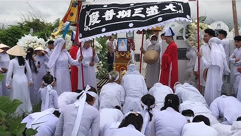 Afscheidsceremonie, wijlen professor Huong Chang Tho, 90 jaar oud