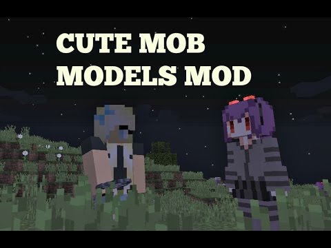 Cute Mob Models Mod Showcase For Minecraft 1 11 Youtube