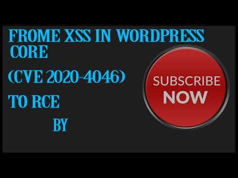 WordPress Exploit_0Day Core CVE 2020 4046 to RCE