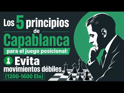Los 5 principios de Capablanca para el juego posicional: Evita movimientos débiles (1200-1600 Elo)