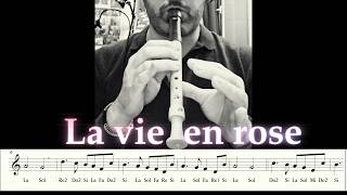 La Vie En Rose - Tutorial Flauto Dolce - Luca Aletta