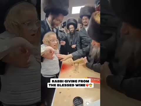 Rabbi giving the blessed wine❤️‍🔥🤠