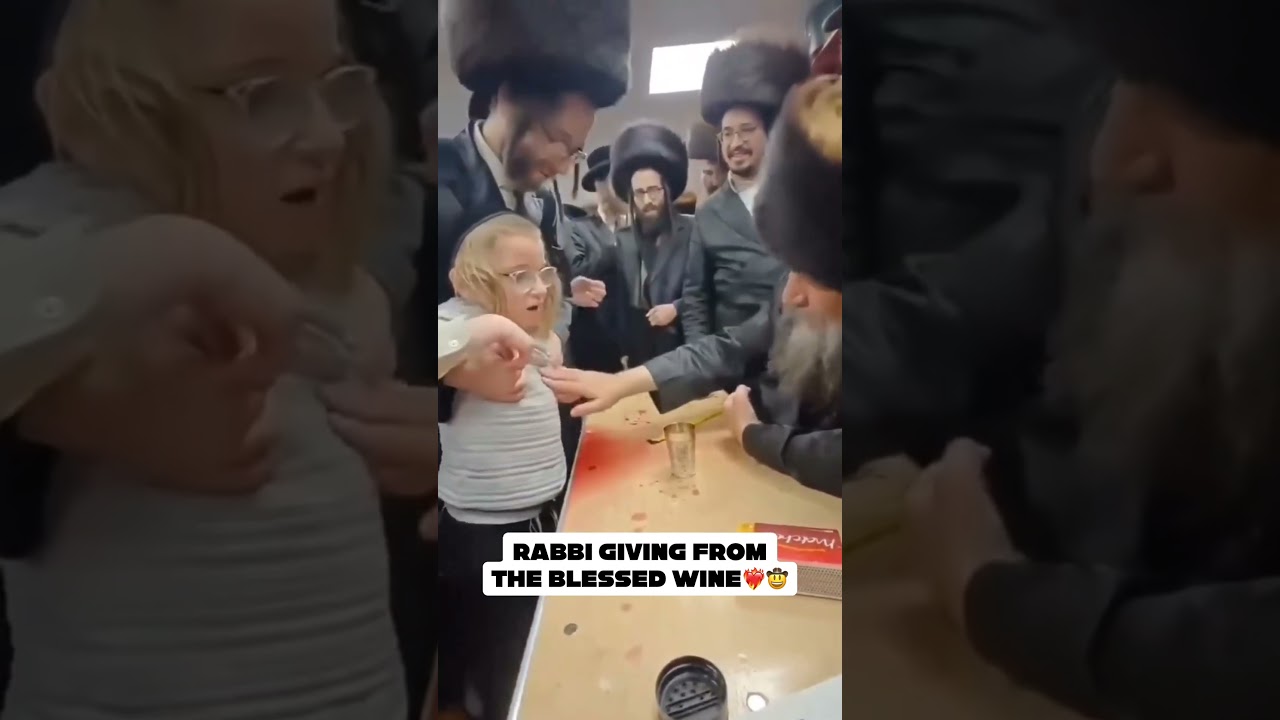 Rabbi giving the blessed wine❤️‍🔥🤠