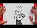 How to draw TOM from Friday Night Funkin' | Eddsworld