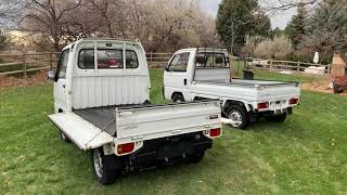 Subaru Sambar vs Honda Acty – Side-by-Side Walkaround (Interior & Features)