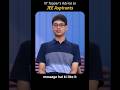 Topper JEE Advanced #motivation #iit #viral #topper #ytshorts #tranding #pw #aspirants