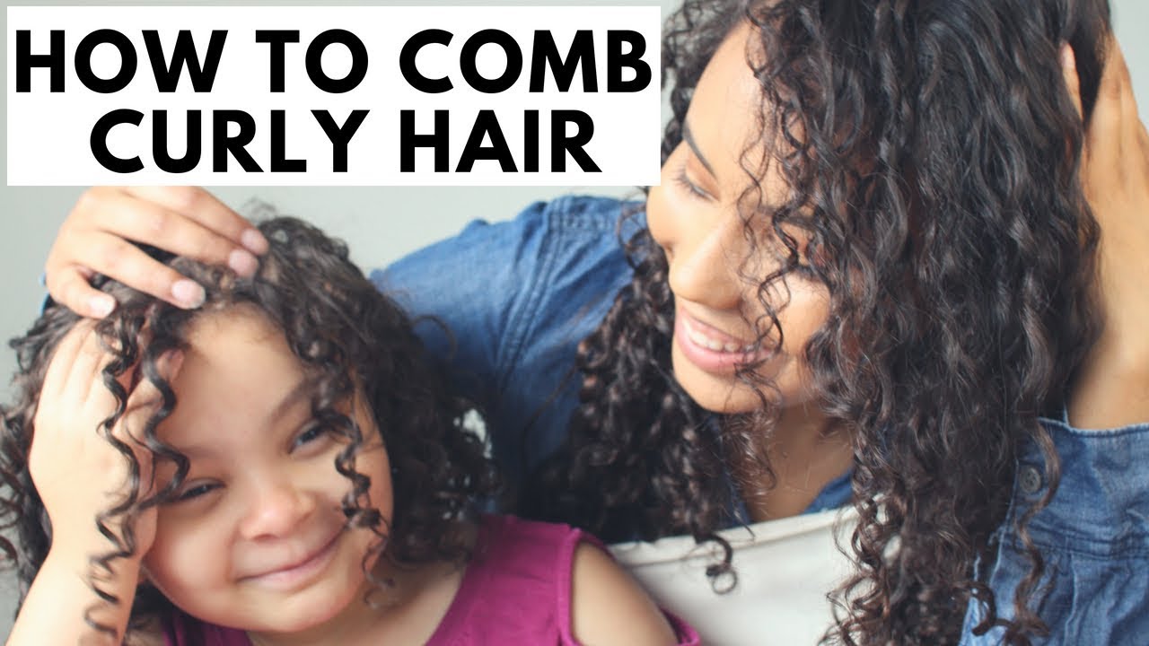 How To Comb Biracial Curly Hair Detri Youtube