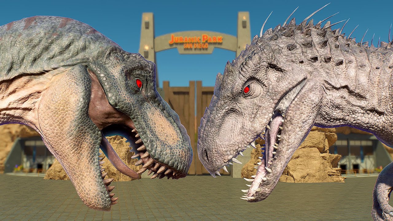 ALL LARGE DINOSAURS BATTLE ROYALE IN SAN DIEGO MAP – JURASSIC WORLD EVOLUTION 3