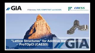 GIA Webinar EN 2017 LatticeStructures CreoParametricSimulate 4.0 versus ProTOpCI