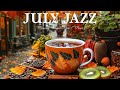 Happy Tranquil Jazz ☕ Positive Coffee Music &amp; Relaxing Autumn Bossa Nova Piano for Energy the day