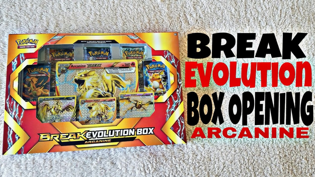 Arcanine Break Evolution Box Opening!! Pokemon Card Opening!! ((Great Pulls!!)