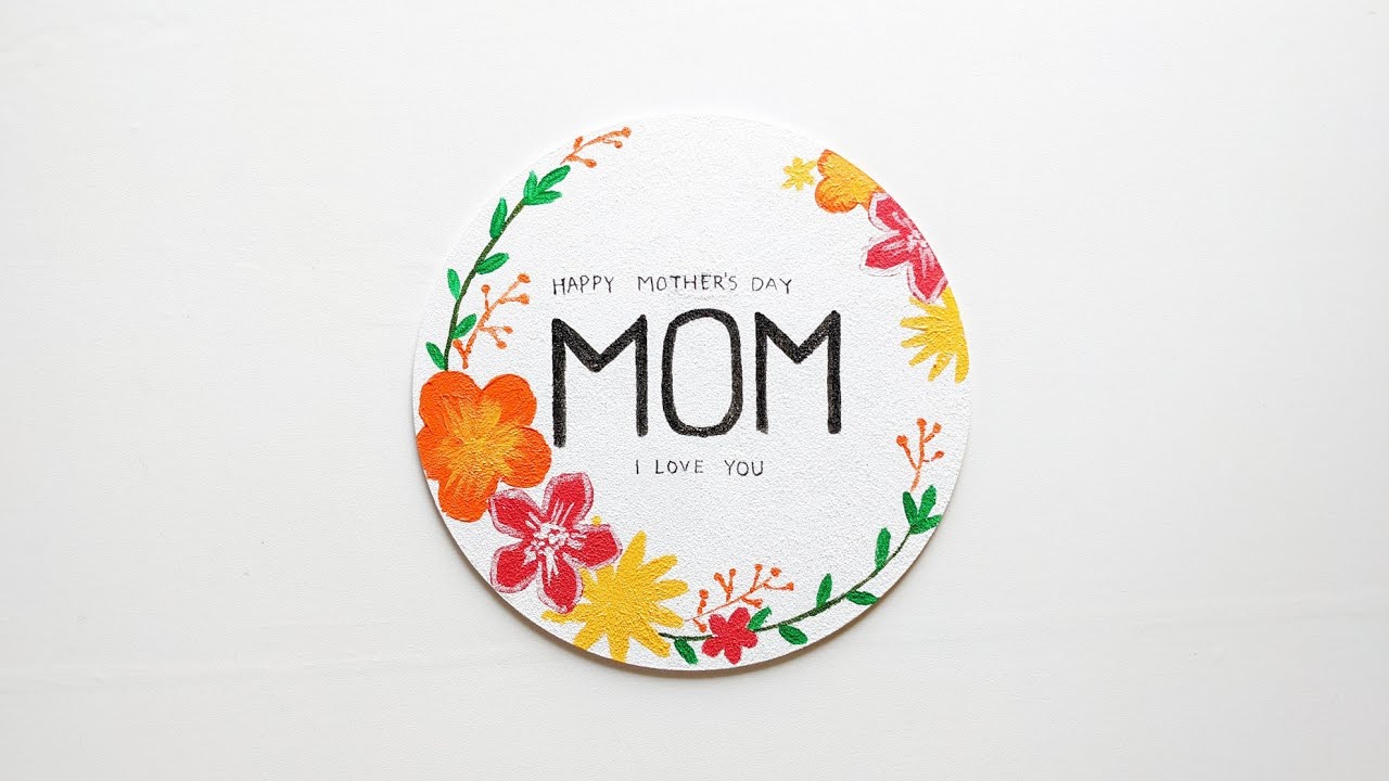 Acrylic Painting for Mother's Day Acrylic Sheet Painting Mother's