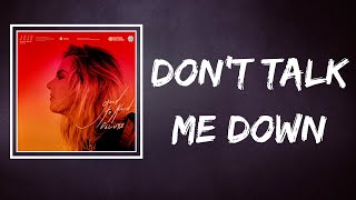 JoJo - Don’t Talk Me Down (Lyrics)