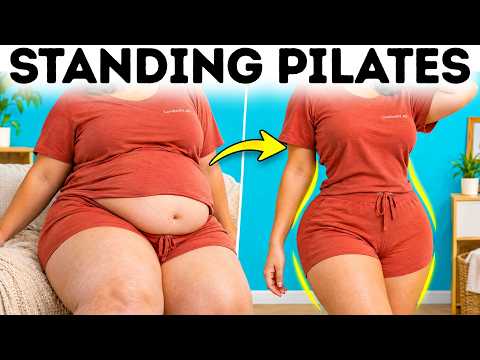 Standing Pilates for Beginners — Slim Your Waist and Thighs at Home | No Floor, No Equipment