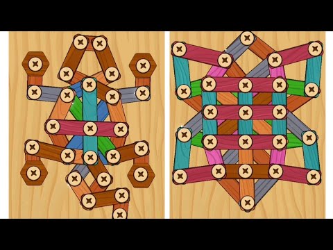 Wood Screw Puzzle level 217 and 218