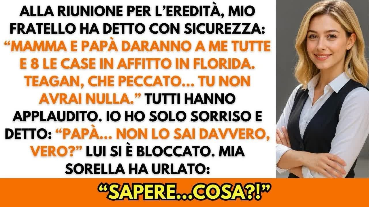 Mio Fratello Ha preteso l’intera eredità  Io ho detto solo： “Papà… non lo sai, vero？”