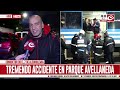 Manejaba borracho y protagonizó impresionante accidente en Parque Avellaneda